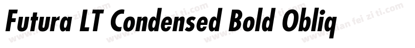 Futura LT Condensed Bold Oblique字体转换